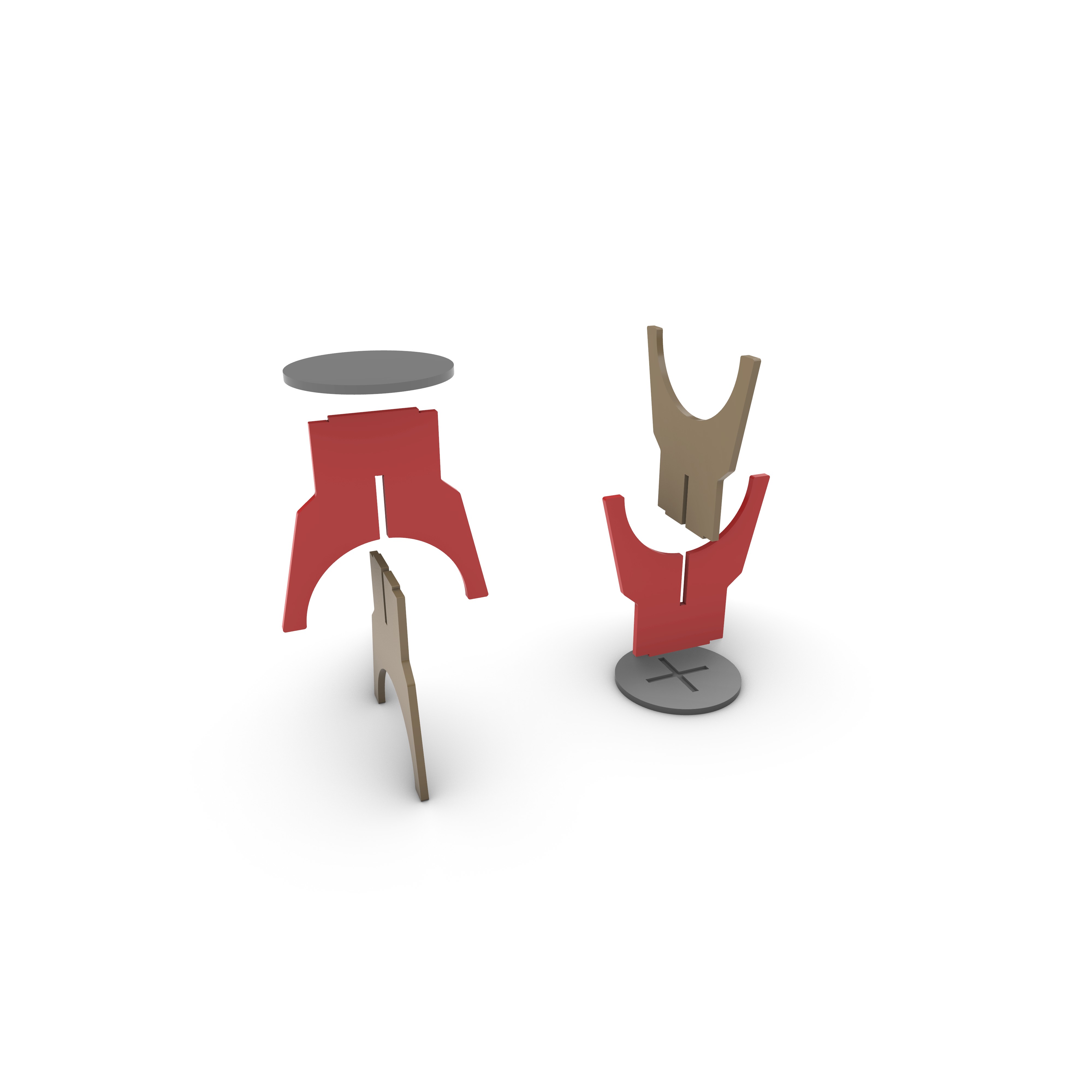 FlatPack Stool A 2 assembly