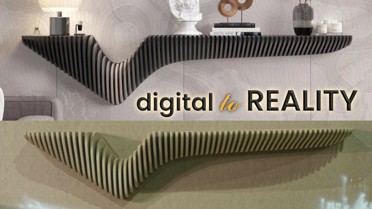 Parametric Wall Shelf A-2 — Modern DIY Furniture Design